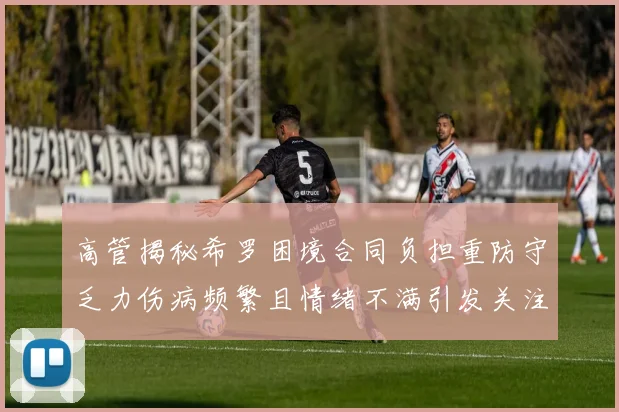 高管揭秘希罗困境合同负担重防守乏力伤病频繁且情绪不满引发关注